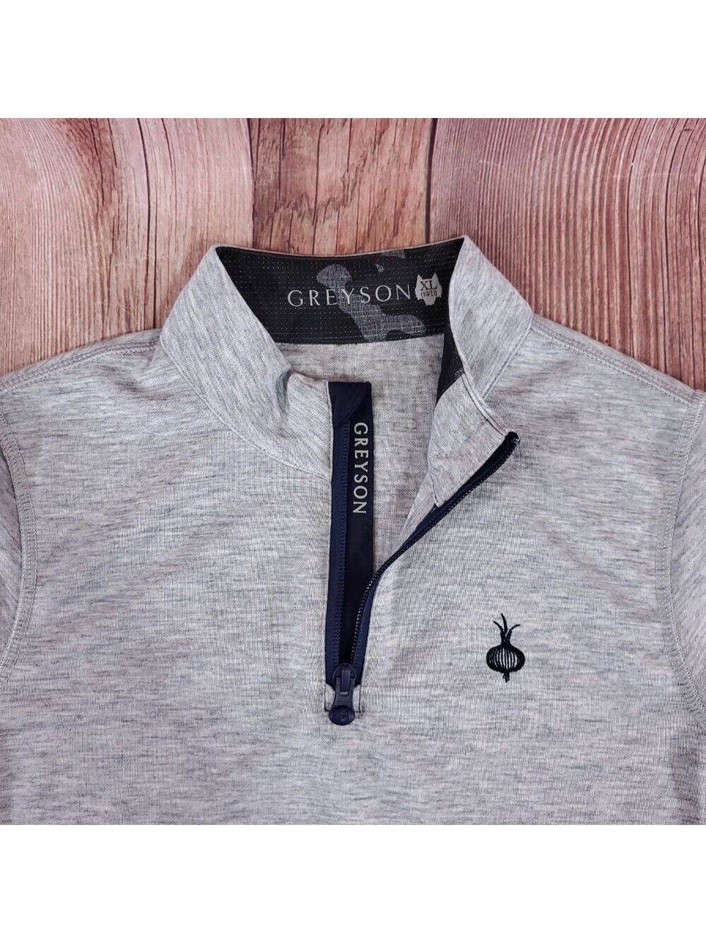 Greyson Youth Size XL 10/11 Ohoopee Match Club 1/4 Zip Pullover Golf Gray